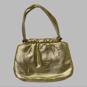 Vintage Ande 1960’s Gold Lamé Evening Bag